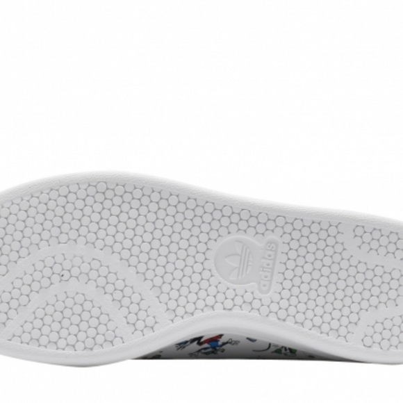 DISNEY X ADIDAS STAN SMITH GOOFY WHITE BLACK - Picture 5 of 8